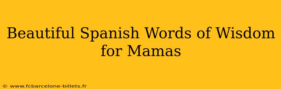 Beautiful Spanish Words of Wisdom for Mamas