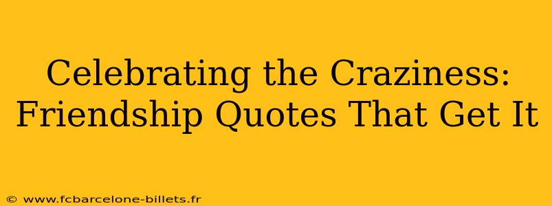 Celebrating the Craziness: Friendship Quotes That Get It