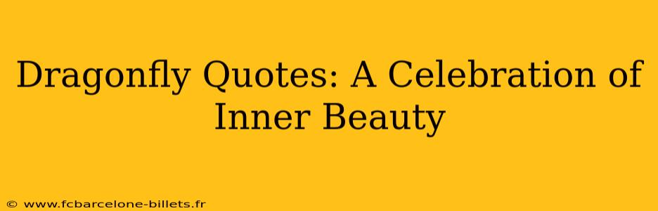 Dragonfly Quotes: A Celebration of Inner Beauty