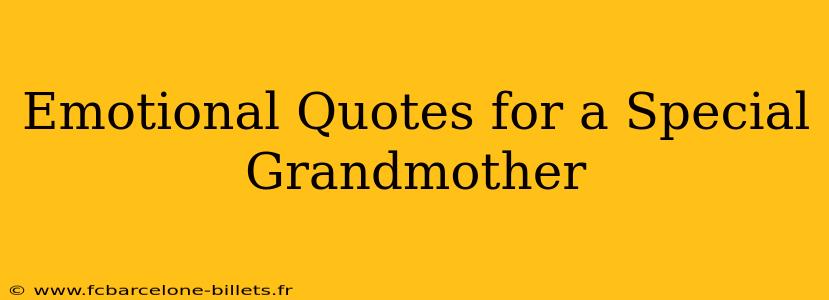 Emotional Quotes for a Special Grandmother