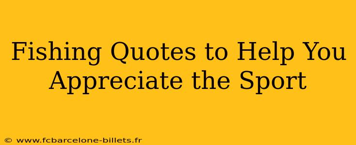 Fishing Quotes to Help You Appreciate the Sport