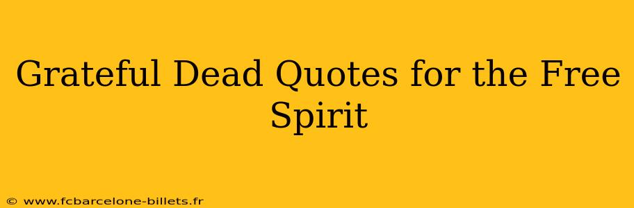 Grateful Dead Quotes for the Free Spirit