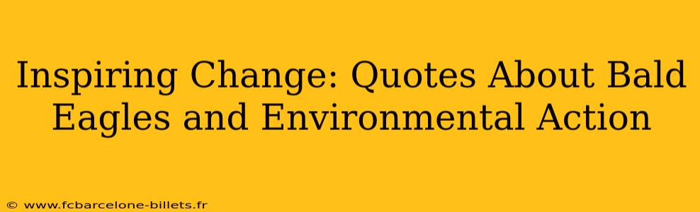 Inspiring Change: Quotes About Bald Eagles and Environmental Action