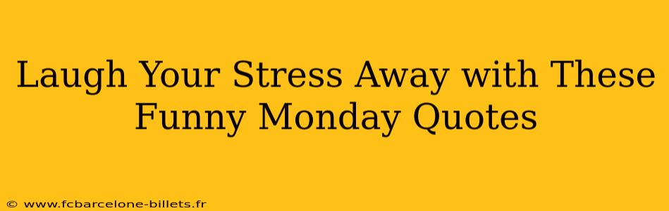 Laugh Your Stress Away with These Funny Monday Quotes
