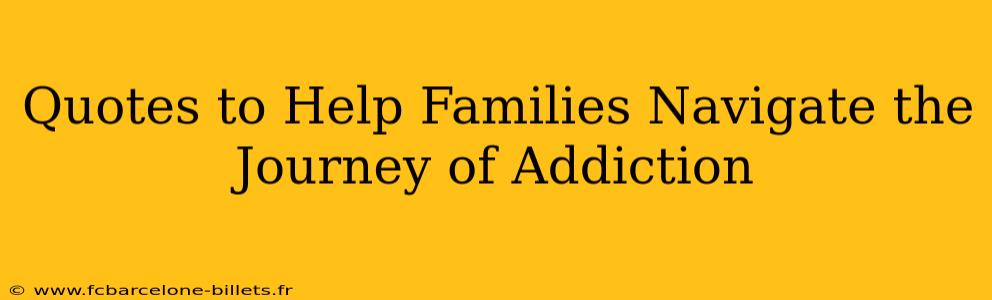 Quotes to Help Families Navigate the Journey of Addiction