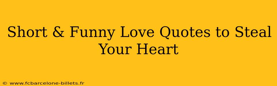 Short & Funny Love Quotes to Steal Your Heart