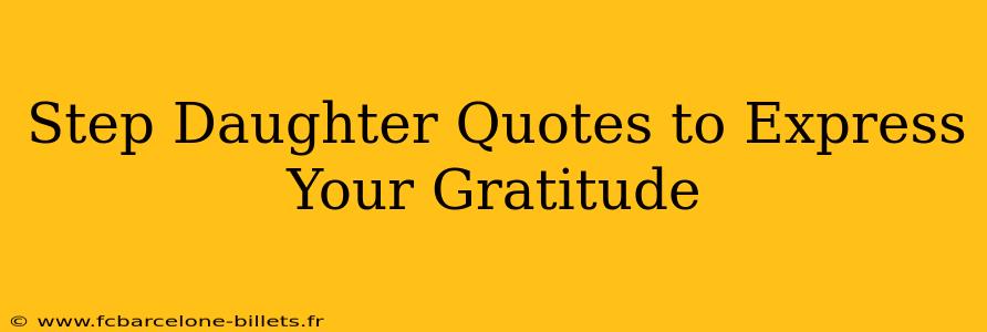 Step Daughter Quotes to Express Your Gratitude