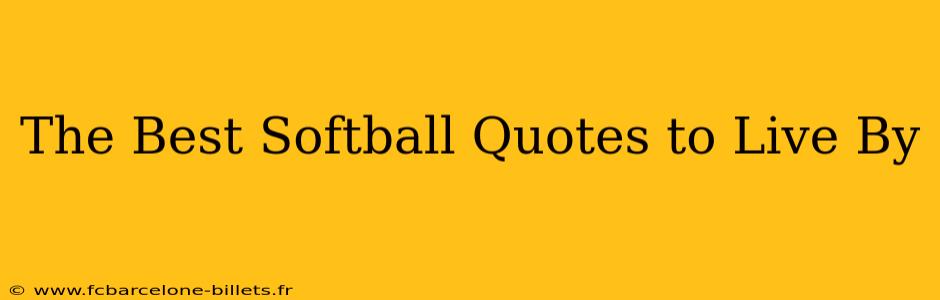 The Best Softball Quotes to Live By