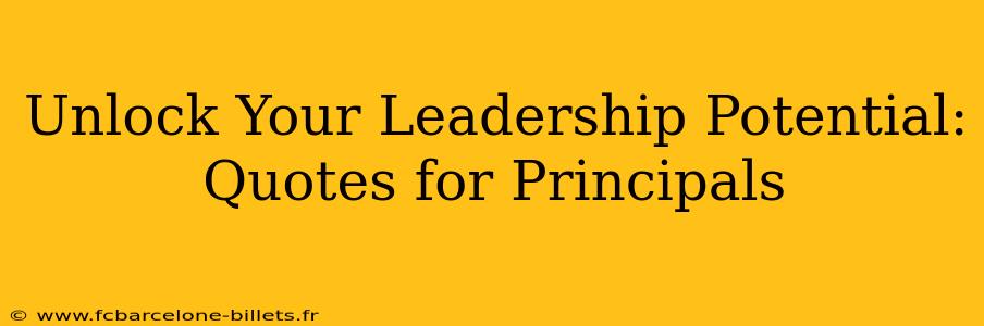 Unlock Your Leadership Potential: Quotes for Principals
