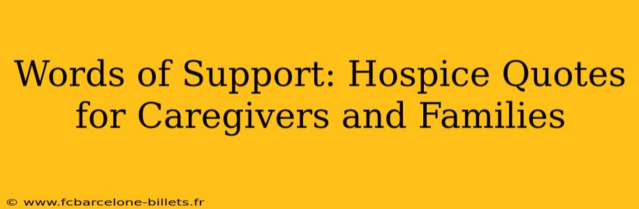 Words of Support: Hospice Quotes for Caregivers and Families